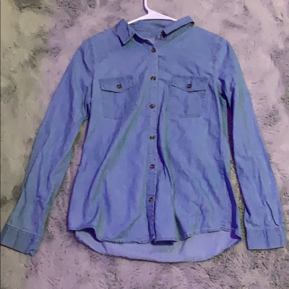 Cute jean flannel